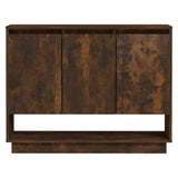 NNEVL Sideboard Smoked Oak 97x31x75 cm Chipboard