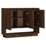 NNEVL Sideboard Smoked Oak 97x31x75 cm Chipboard