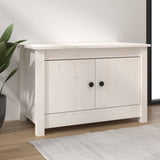 NNEVL Shoe Cabinet White 70x38x45.5 cm Solid Wood Pine