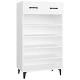 NNEVL Shoe Cabinet White 60x35x105 cm Engineered Wood