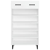 NNEVL Shoe Cabinet White 60x35x105 cm Engineered Wood