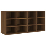 NNEVL Shoe Cabinets 2 pcs Brown Oak 52.5x30x50 cm