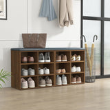 NNEVL Shoe Cabinets 2 pcs Brown Oak 52.5x30x50 cm
