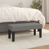 NNEVL Bench Dark Grey 70x30x30 cm Fabric