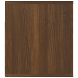 NNEVL Wall-mounted Bedside Cabinets 2 pcs Brown Oak 50x36x40 cm