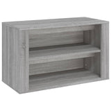 NNEVL Shoe Rack Grey Sonoma 75x35x45 cm Engineered Wood