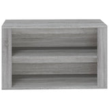 NNEVL Shoe Rack Grey Sonoma 75x35x45 cm Engineered Wood