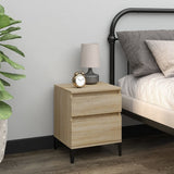 NNEVL Bedside Cabinets 2 pcs Sonoma Oak 40x35x50 cm