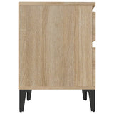 NNEVL Bedside Cabinets 2 pcs Sonoma Oak 40x35x50 cm