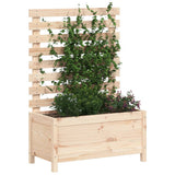 NNEVL Garden Planter with Rack 79x39.5x114 cm Solid Wood Pine