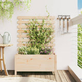 NNEVL Garden Planter with Rack 79x39.5x114 cm Solid Wood Pine