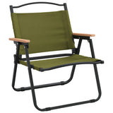 NNEVL Camping Chairs 2 pcs Green 54x43x59 cm Oxford Fabric