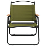 NNEVL Camping Chairs 2 pcs Green 54x43x59 cm Oxford Fabric