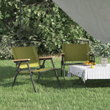 NNEVL Camping Chairs 2 pcs Green 54x43x59 cm Oxford Fabric