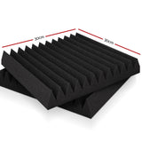 NNEDSZ 20pcs Studio Acoustic Foam Sound Absorption Proofing Panels 30x30cm Black Wedge