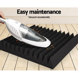 NNEDSZ 20pcs Studio Acoustic Foam Sound Absorption Proofing Panels 30x30cm Black Wedge