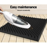 NNEDSZ 20pcs Studio Acoustic Foam Sound Absorption Proofing Panels 50x50cm Black Eggshell