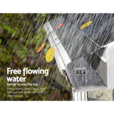 NNEDSZ 20x Gutter Guard Guards Aluminium Leaf Mesh Roof Tiles 100x20cm Brush DIY Deluxe Garden 20M