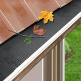 NNEDSZ 20x Gutter Guard Guards Aluminium Leaf Mesh Roof Tiles 100x20cm Brush DIY Deluxe Garden 20M
