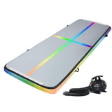 NNEDSZ 3M Air Track Gymnastics Tumbling Exercise Mat Inflatable Mats + Pump