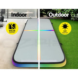 NNEDSZ 3M Air Track Gymnastics Tumbling Exercise Mat Inflatable Mats + Pump
