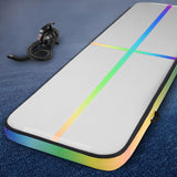 NNEDSZ 3M Air Track Gymnastics Tumbling Exercise Mat Inflatable Mats + Pump