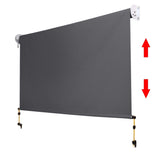 NNEDSZ 2.1m x 2.5m Retractable Roll Down Awning - Grey