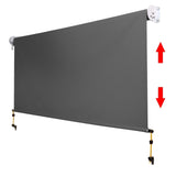 NNEDSZ 2.7m x 2.5m Retractable Roll Down Awning - Grey