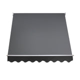 NNEDSZ 2.1m x 2.1m Retractable Fixed Pivot Arm Awning - Grey