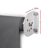 NNEDSZ 2.8X2.1 Retractable Fixed Pivot Arm Window Awning Garden Blinds