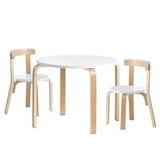 NNEDSZ Nordic Kids Table Chair Set 3PC Desk Activity Study Play Children Modern