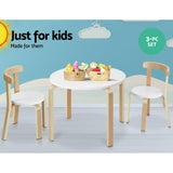 NNEDSZ Nordic Kids Table Chair Set 3PC Desk Activity Study Play Children Modern