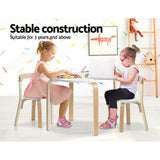NNEDSZ Nordic Kids Table Chair Set 3PC Desk Activity Study Play Children Modern