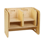 NNEDSZ 3 PC Nordic Kids Table Chair Set Beige Desk Activity Compact Children