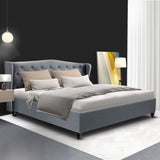 NNEDSZ Pier Bed Frame Fabric - Grey King
