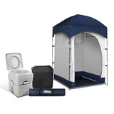 NNEDSZ 20L Outdoor Portable Toilet Camping Shower Tent Pop Up Change Room BL