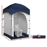 NNEDSZ 20L Outdoor Portable Toilet Camping Shower Tent Pop Up Change Room BL