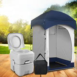 NNEDSZ 20L Outdoor Portable Toilet Camping Shower Tent Pop Up Change Room BL