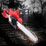 NNEDSZ 20V Cordless Chainsaw - Black and Red
