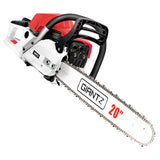 NNEDSZ 62CC Commercial Petrol Chainsaw - Red & White