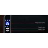 NNEDSZ 2000W Wall Mounted Panel Heater - Black