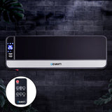 NNEDSZ 2000W Wall Mounted Panel Heater - Black