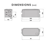 NNEMB 2 Inlet Grey Water Pump for Bathroom Fixtures-Shower-Basin-Bath