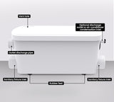 NNEMB 2 Inlet Grey Water Pump for Bathroom Fixtures-Shower-Basin-Bath