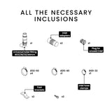 NNEMB 2 Inlet Grey Water Pump for Bathroom Fixtures-Shower-Basin-Bath