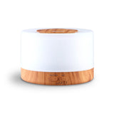 NNEDSZ Aroma Diffuser Aromatherapy LED Night Light Air Humidifier Purifier Round Light Wood Grain 500ml Remote Control