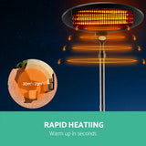 NNEDSZ 2000w Electric Portable Patio Strip Heater