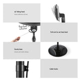 NNEDSZ 2000w Electric Portable Patio Strip Heater