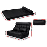 NNEDSZ 2-seater Adjustable Lounge Sofa - Black
