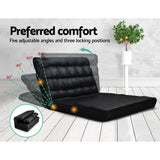 NNEDSZ 2-seater Adjustable Lounge Sofa - Black
